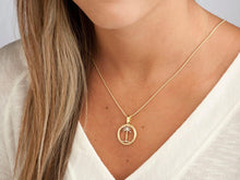 Load image into Gallery viewer, Palm Tree Jewelry - Exclusive 2-tone Carved Coin Necklace