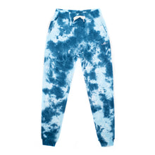 Load image into Gallery viewer, TIE-DYE JOGGER PANT W/EMBROIDERED SEA TURTLE - BLUES
