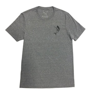 Wyland Sailfish T-shirt - Soft & Sustainable - Heather Gray