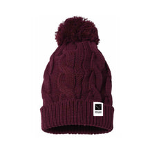 Load image into Gallery viewer, Chunky Cable Beanie with Pom Pom - Choose Seafoam or Burgundy