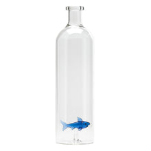 Load image into Gallery viewer, Decorative Glass Bottle with a Blue Shark Inset