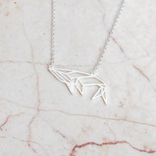 Load image into Gallery viewer, Geometric Sea Life Necklace - Choose Whale or Dolphin
