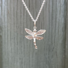 Load image into Gallery viewer, Sterling Silver Dragonfly Necklace