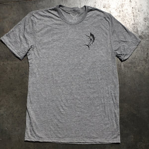 Wyland Sailfish T-shirt - Soft & Sustainable - Heather Gray