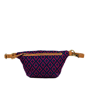 Mercado Collection 'Cruza' Sling Belt Bag - Navy + Red