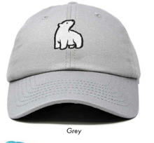 Load image into Gallery viewer, Polar Bear Embroidered Dad Cap - Choose from 6 Great Colors