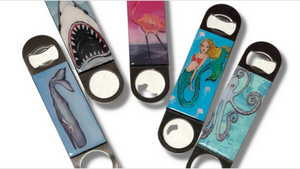 Handheld, Big & Bold Ocean Art Bottle Openers - Choose from 4 Designs