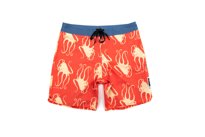 Men's Swim Trunks - Octopus Print