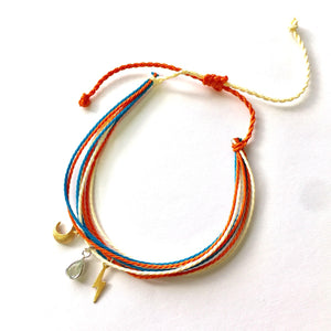 Friendship Bracelet with Crystal & Charms