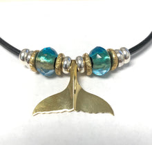 Load image into Gallery viewer, Casual Wyland&#39;s Bronze Retro Whale Tail Necklace - Black or Brown