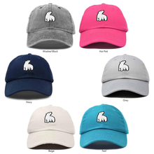 Load image into Gallery viewer, Polar Bear Embroidered Dad Cap - Choose from 6 Great Colors